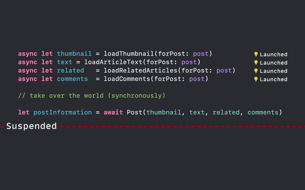 async let asynchronous explanation
