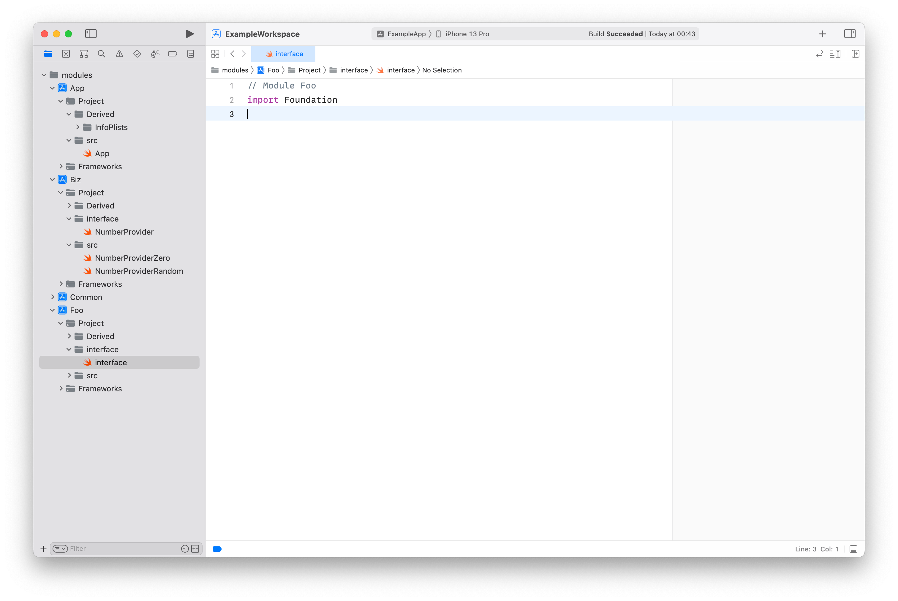 Tuist-generated workspace